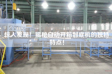 驚人發(fā)現(xiàn)！揭秘自動(dòng)開箱封底機(jī)的獨(dú)特特點(diǎn)！