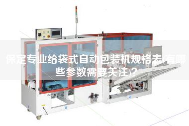 保定專業(yè)給袋式自動(dòng)包裝機(jī)規(guī)格表(有哪些參數(shù)需要關(guān)注)？